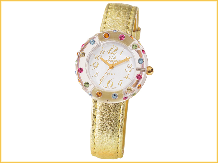 mini rainbow �N���X�^���E�z���C�g�E�S�[���h�E���^���b�N�E�S�[���h�E�f���G [MRA-CW-G-MGD]