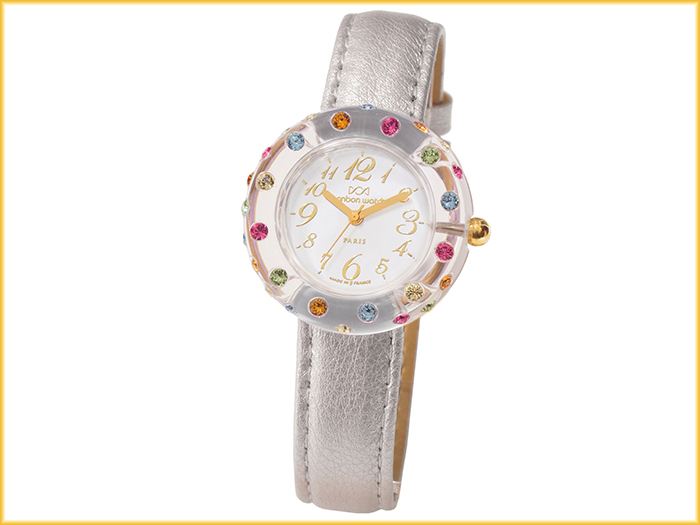 mini rainbow �N���X�^���E�z���C�g�E�V���o�[�E���^���b�N�E�S�[���h�E�f���G [MRA-CW-S-MGD]